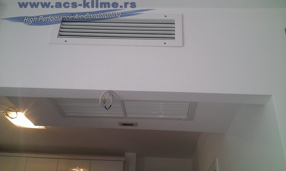 kanalska klima acs montaža