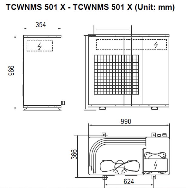 termal mini chiller dimenzije
